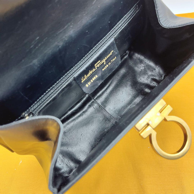 ✨Rare✨Ferragamo Gancini Shoulder Bag Clutch Bag 2way Black