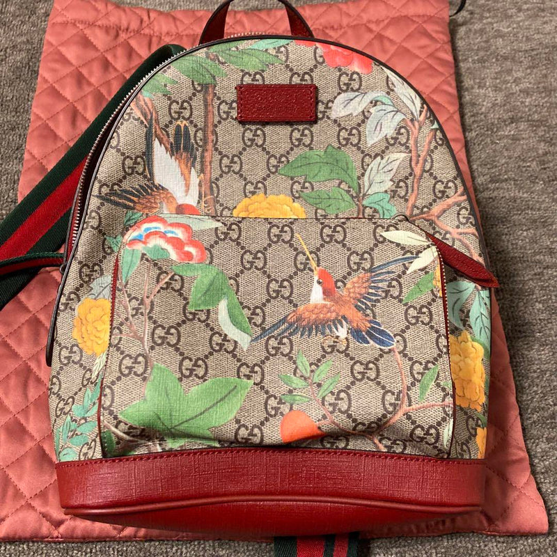 GUCCI Gucci Backpack Backpack GG Pattern Bird Bird Supreme