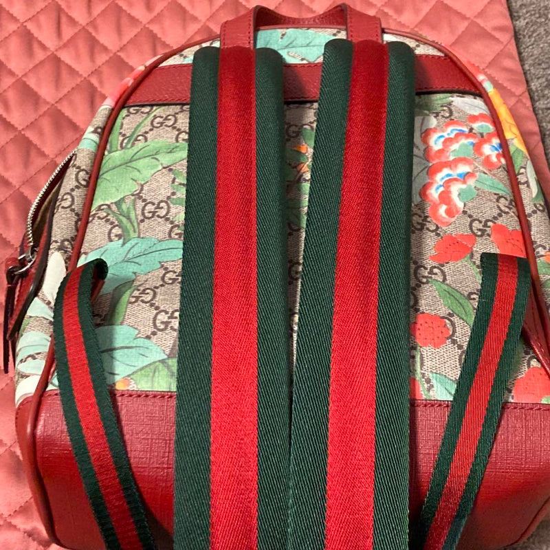 GUCCI Gucci Backpack Backpack GG Pattern Bird Bird Supreme