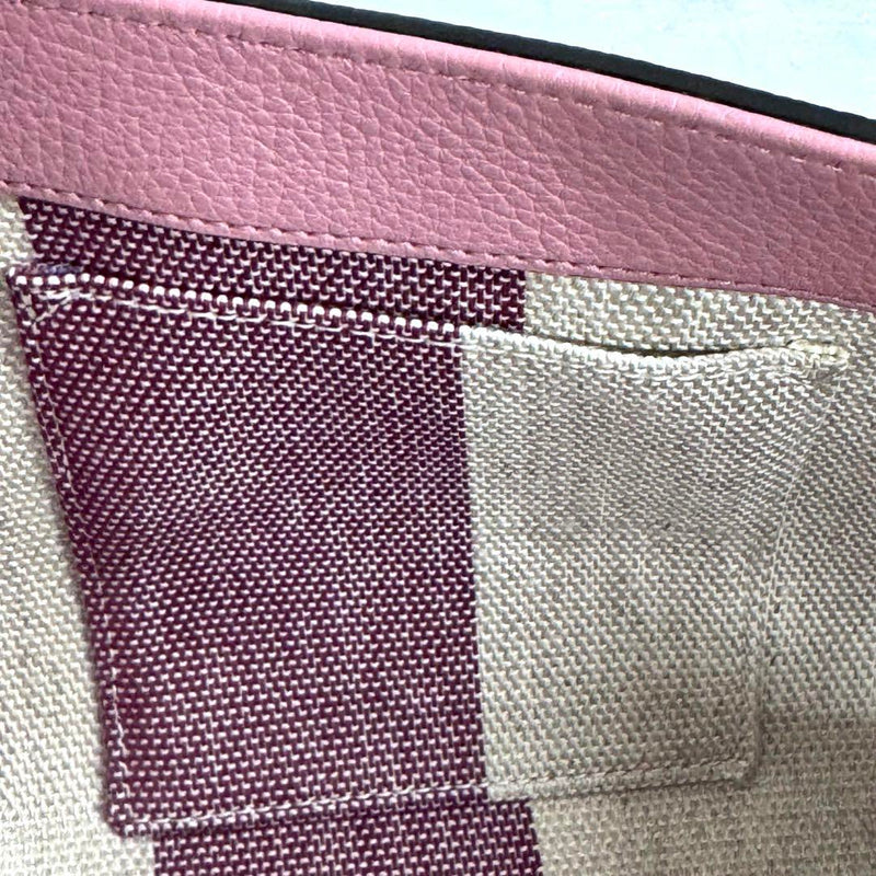 ★Unused GUCCI Bamboo Pink Leather Handbag with 2-way strap