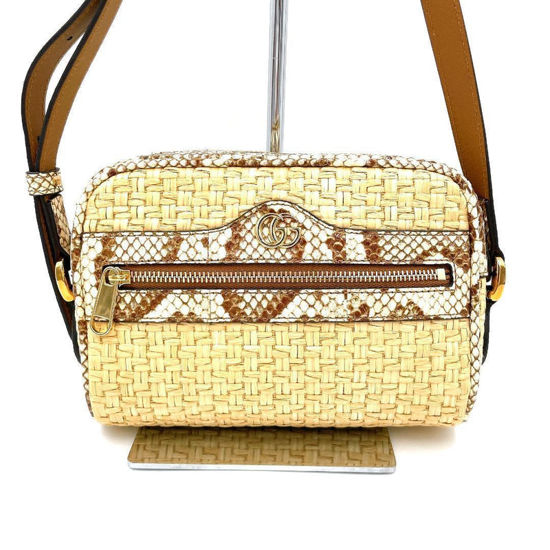 ✨️New grade rare✨️Gucci Straw GG Marmont Shoulder Bag Beautiful