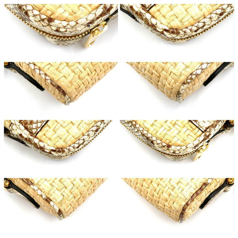 ✨️New grade rare✨️Gucci Straw GG Marmont Shoulder Bag Beautiful