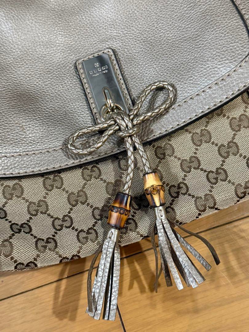 GUCCI Bella 2way Handbag GG Canvas