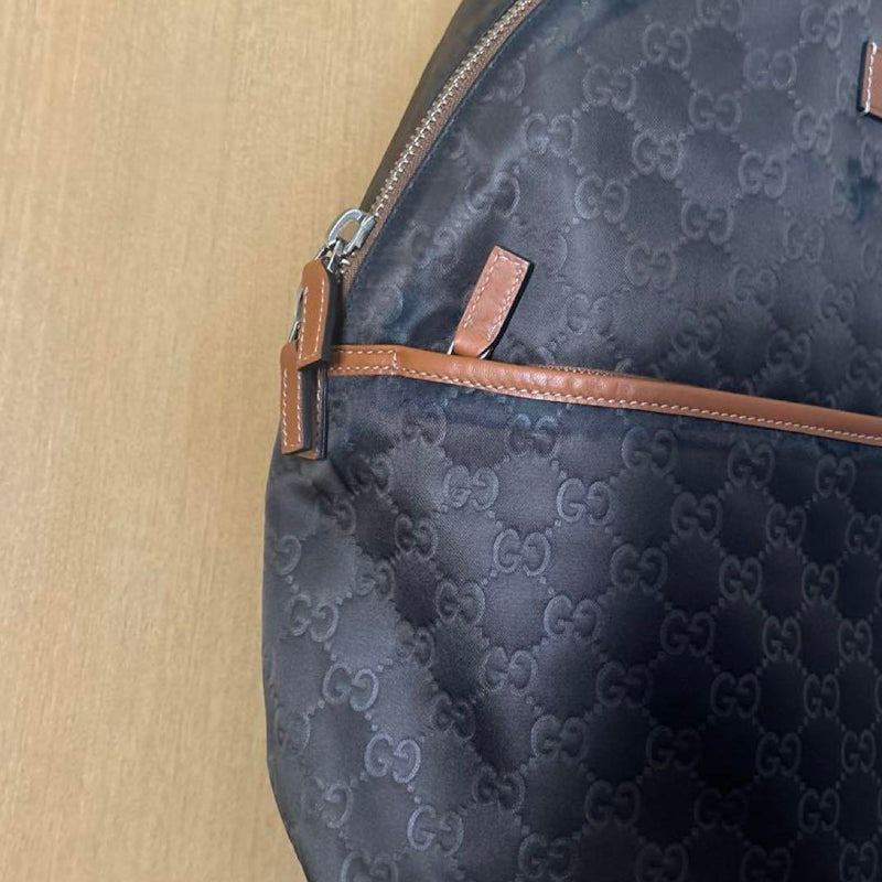 GUCCI GG Pattern Backpack Brown