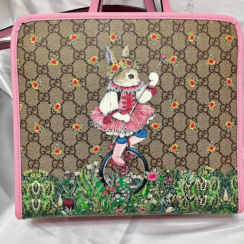 [Price reduction] GUCCI x Higuchi Yuko tote bag Children's rabbit pattern