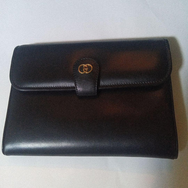 GUCCI Black Leather Handbag