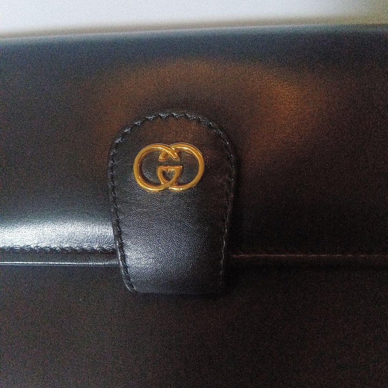 GUCCI Black Leather Handbag