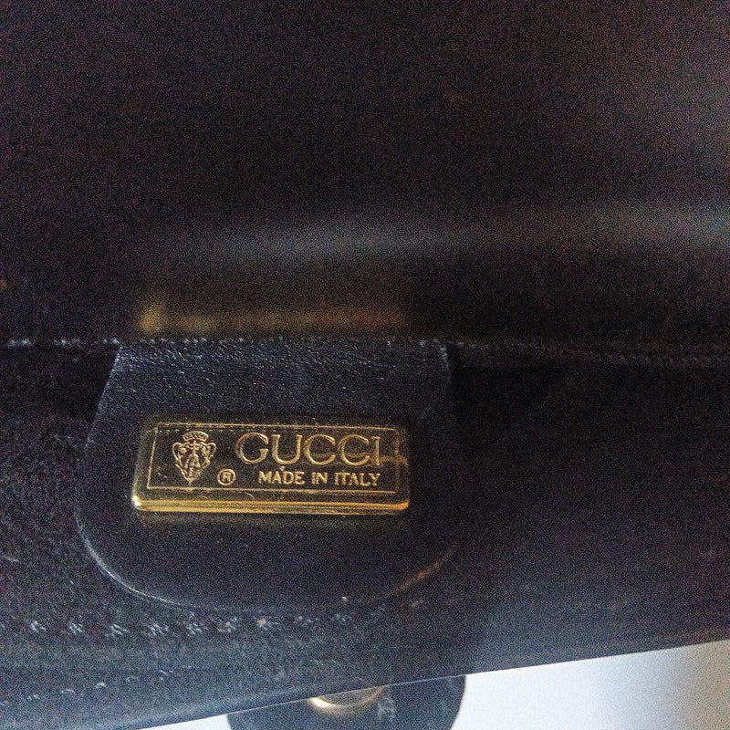 GUCCI Black Leather Handbag