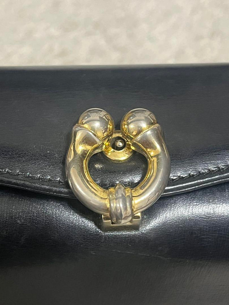 (Good condition) Old Gucci Shoulder Bag Horseshoe Hardware Leather