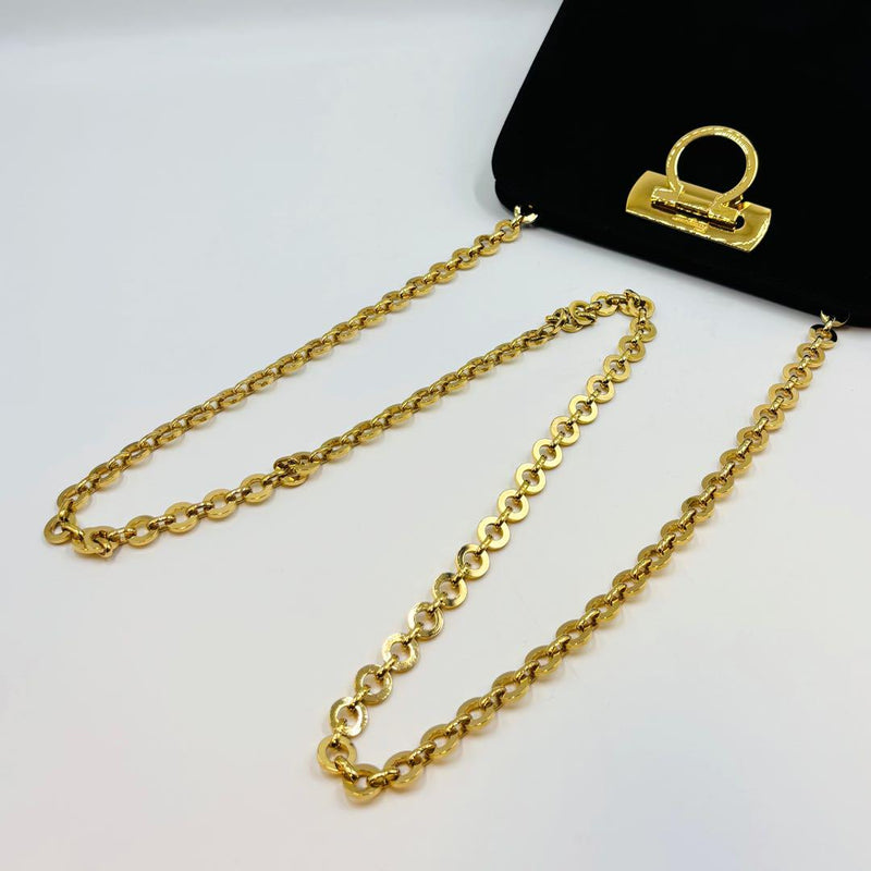 [Good condition] Salvatore Ferragamo Shoulder Bag Gancini Gold Chain