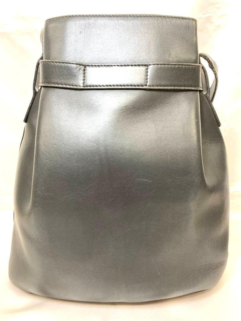 ♡Safe appraisal ♡Salvatore Ferragamo Gancini Bucket Bag Drawstring Bag Leather