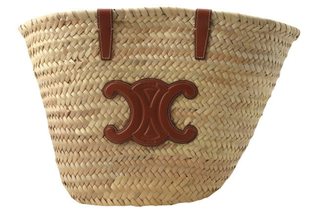 [Used] CELINE "Celine" Medium Triomphe Classic Pannier Basket Bag Semi-shoulder
