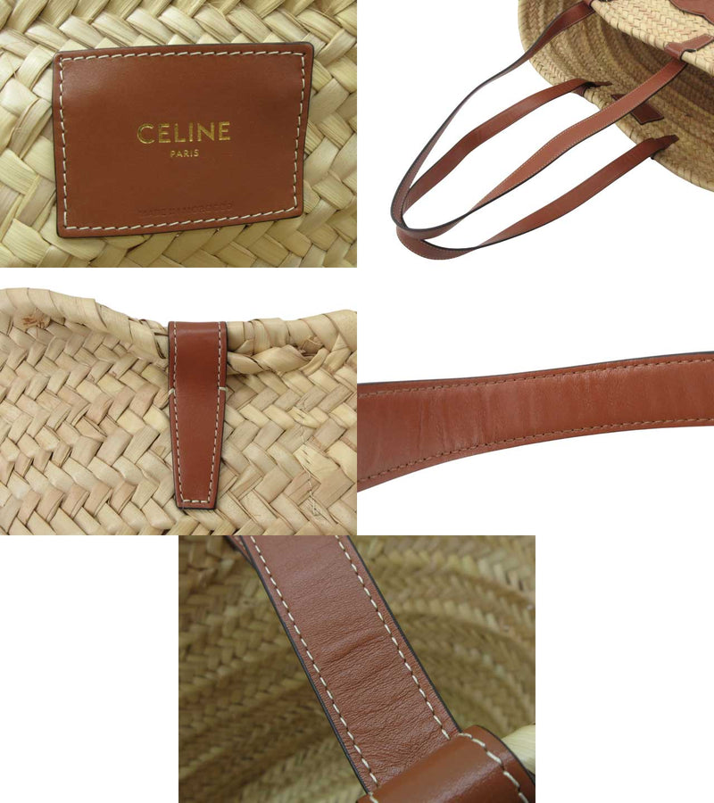 [Used] CELINE "Celine" Medium Triomphe Classic Pannier Basket Bag Semi-shoulder