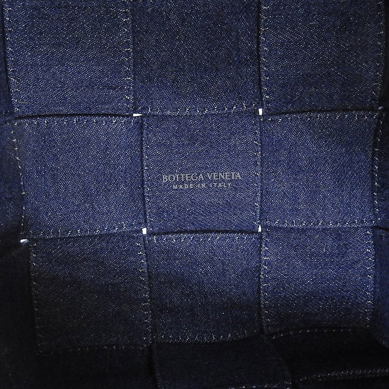 [Used] BOTTEGA VENETA Cassette Bucket Bag Shoulder Bag Denim Blue New Arrival