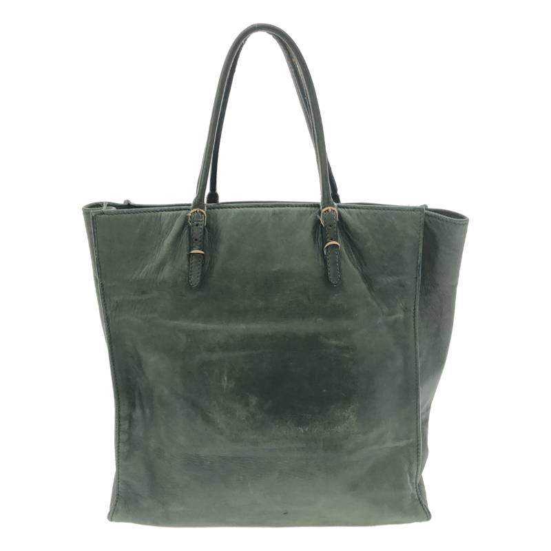 BALENCIAGA / Balenciaga | 515859 The Paper Leather Tote Bag | Green | Women's
