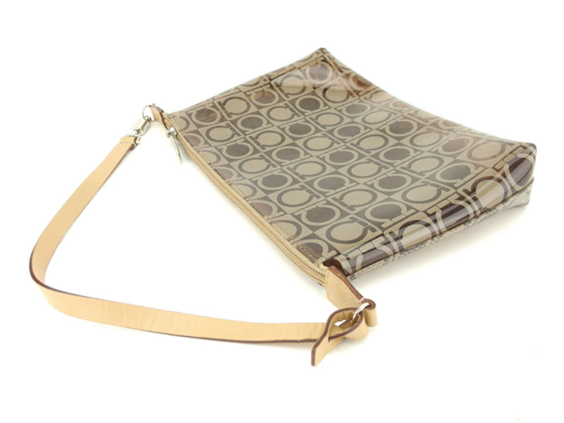 [Rakuten Super SALE 10% OFF] Salvatore Ferragamo Handbag Gancini Pattern