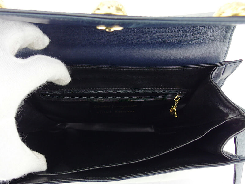 [Rakuten Super SALE 10% OFF] Salvatore Ferragamo Shoulder Bag Shoe Motif Button