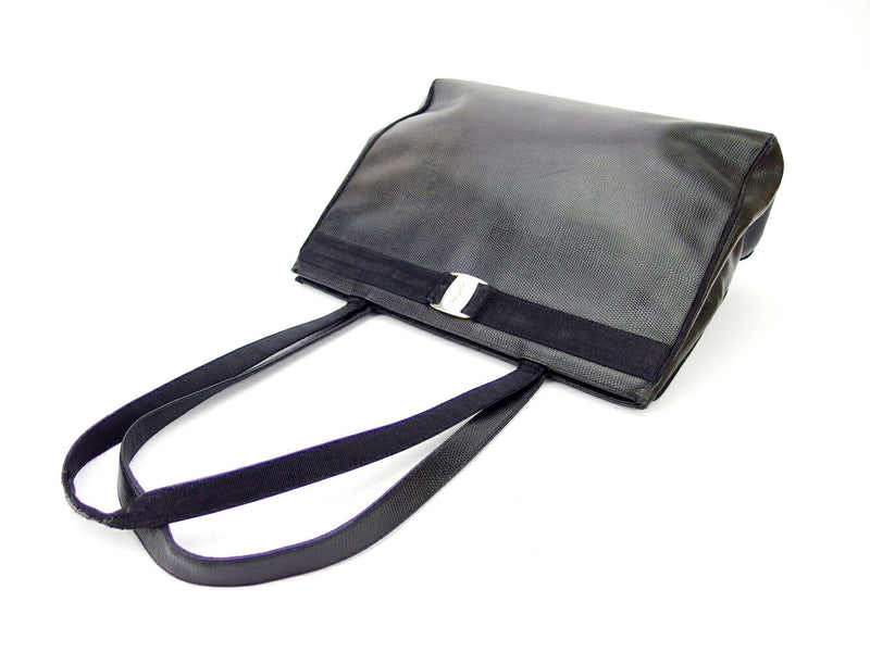 [Rakuten Super SALE 10% OFF] Salvatore Ferragamo tote bag Vara lizard style