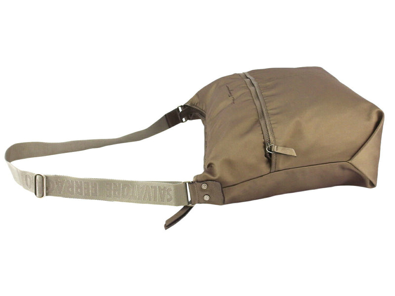 [Rakuten Super SALE 10% OFF] Salvatore Ferragamo Shoulder Bag Logo Beige Silver