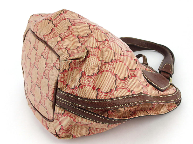 [Rakuten Super SALE 10% OFF] CELINE Shoulder Bag Macadam Pink Brown Gold Men's