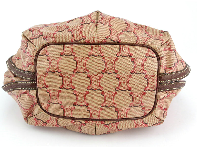[Rakuten Super SALE 10% OFF] CELINE Shoulder Bag Macadam Pink Brown Gold Men's