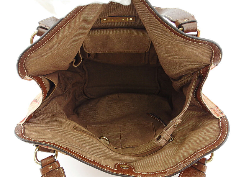 [Rakuten Super SALE 10% OFF] CELINE Shoulder Bag Macadam Pink Brown Gold Men's