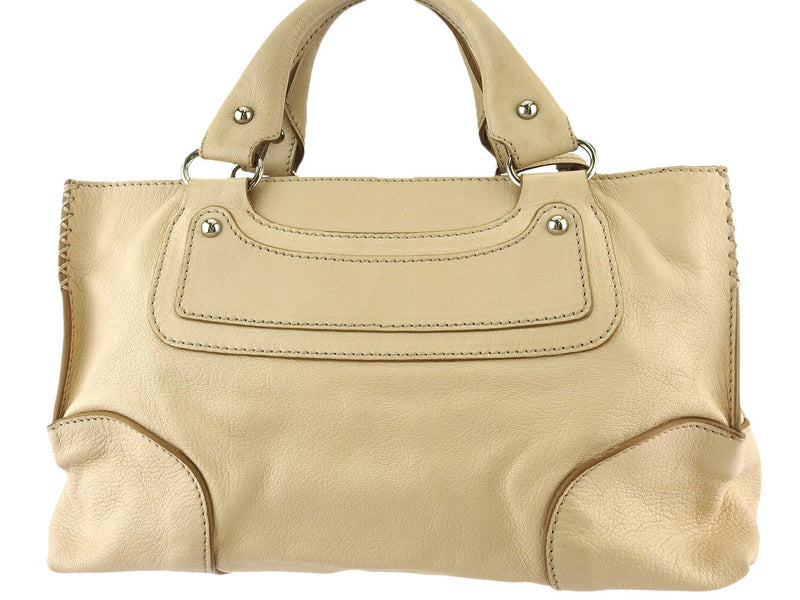 [Rakuten Super SALE 10% OFF] CELINE Tote Bag Boogie Bag Beige Silver Men's Used