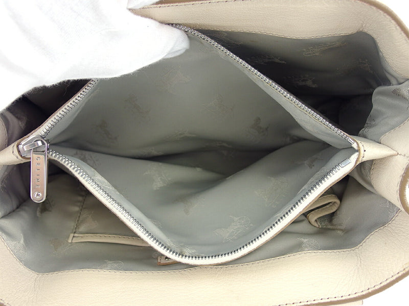 [Rakuten Super SALE 10% OFF] CELINE Tote Bag Boogie Bag Beige Silver Men's Used