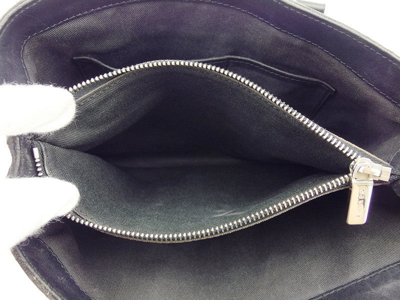 [Rakuten Super SALE 10% OFF] CELINE Handbag C Macadam Black Silver Men's Used