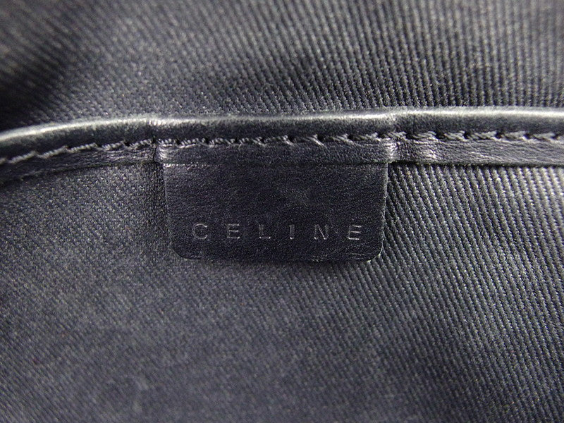 [Rakuten Super SALE 10% OFF] CELINE Handbag C Macadam Black Silver Men's Used