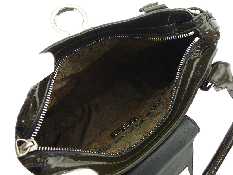 [Rakuten Super SALE 10% OFF] Salvatore Ferragamo Shoulder Bag Gancini Khaki