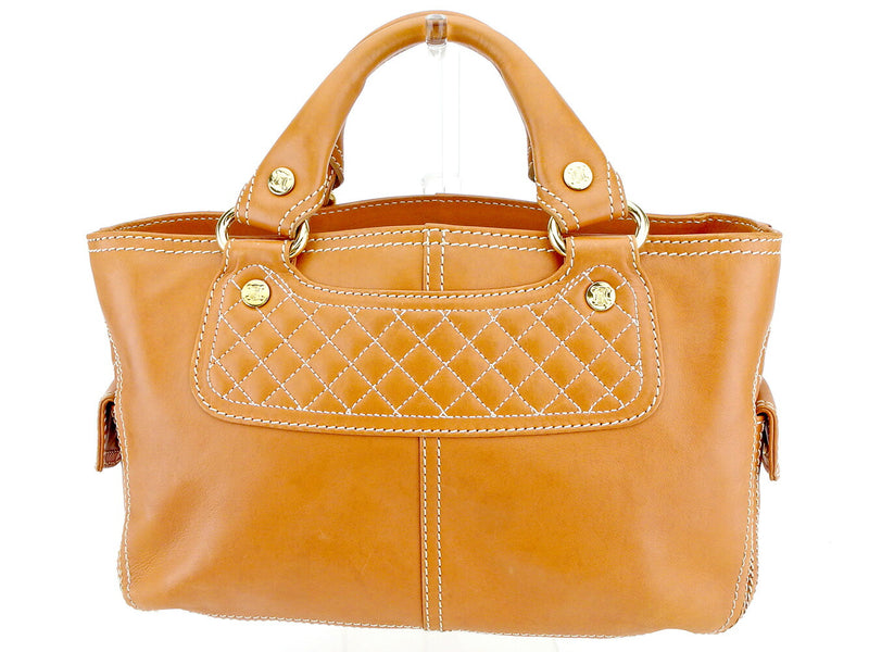 [Rakuten Super SALE 10% OFF] CELINE Handbag Boogie Bag Light Brown Gold Women's