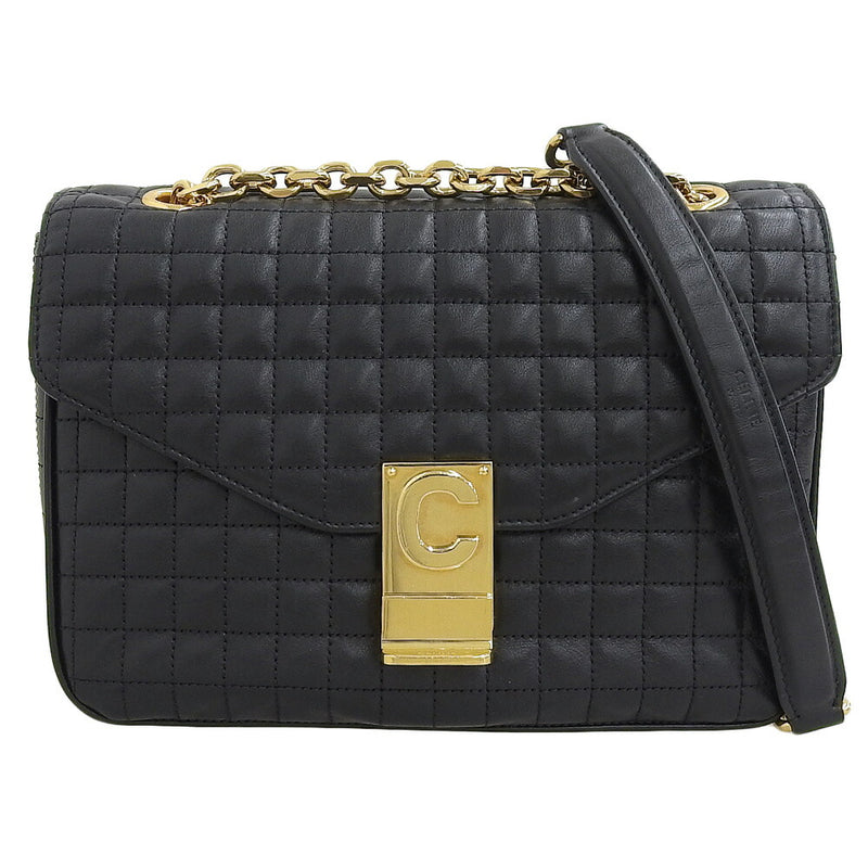 [Guaranteed authentic] Super beautiful CELINE chain shoulder bag quilted