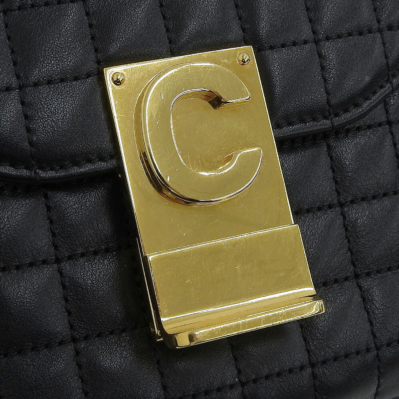 [Guaranteed authentic] Super beautiful CELINE chain shoulder bag quilted
