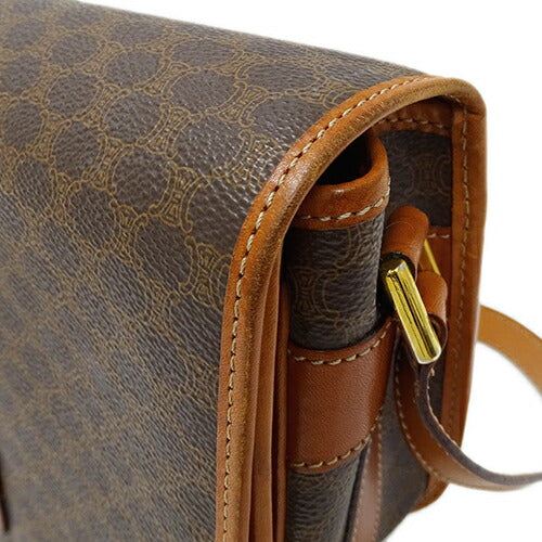 CELINE Women's Bags Brand Shoulder Bags Macadam Brown Crossbody Stylish [Used]