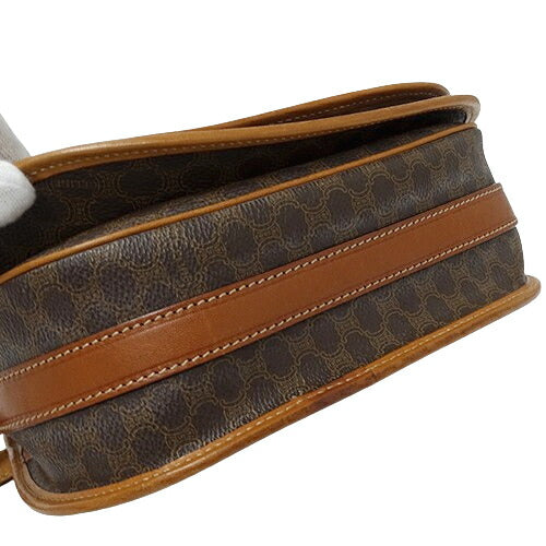 CELINE Women's Bags Brand Shoulder Bags Macadam Brown Crossbody Stylish [Used]