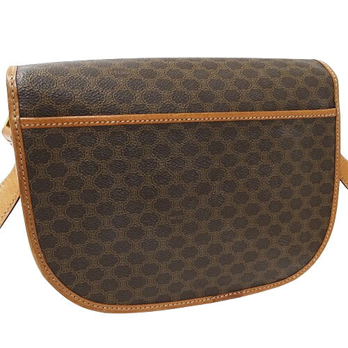 CELINE Women's Bags Brand Shoulder Bags Macadam Brown Crossbody Stylish [Used]