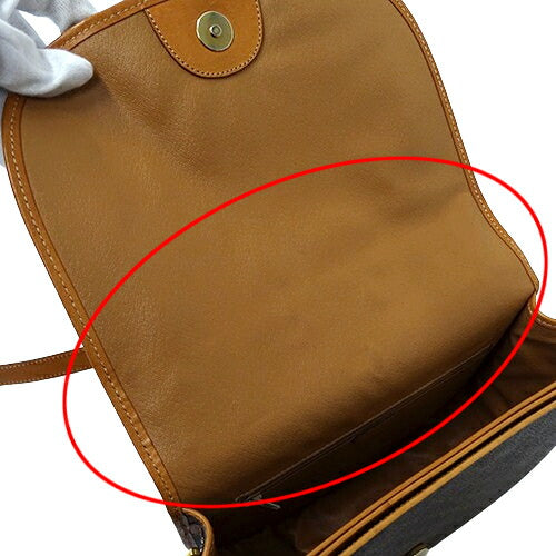 CELINE Women's Bags Brand Shoulder Bags Macadam Brown Crossbody Stylish [Used]