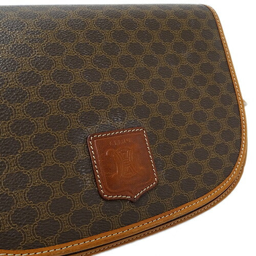 CELINE Women's Bags Brand Shoulder Bags Macadam Brown Crossbody Stylish [Used]
