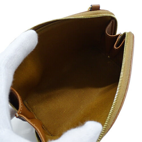 CELINE Women's Bag Brand Triomphe Shoulder Bag Chain Clutch White Tan