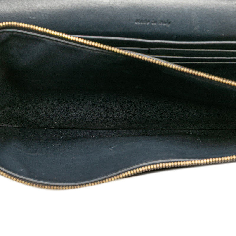 Celine Chain Wallet Shoulder Bag Black Red Beige Leather Women's CELINE [Used]