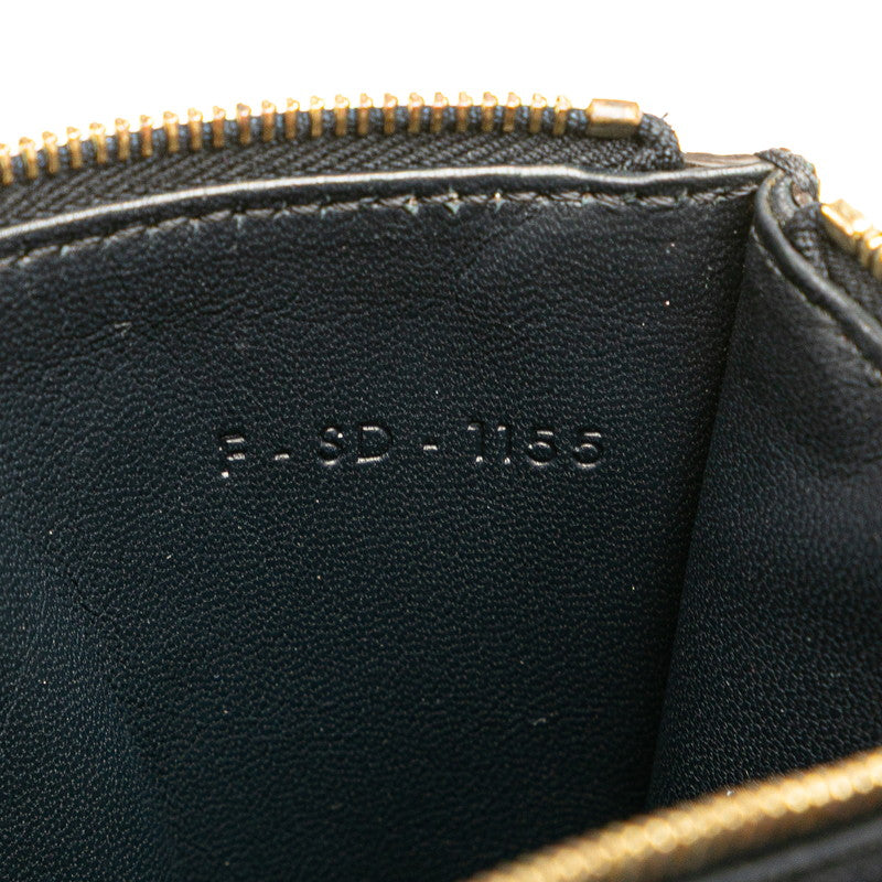 Celine Chain Wallet Shoulder Bag Black Red Beige Leather Women's CELINE [Used]