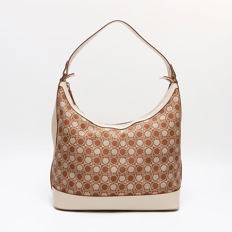 [20% OFF on all items 9/10 23:59] Salvatore Ferragamo Gancini Canvas Shoulder