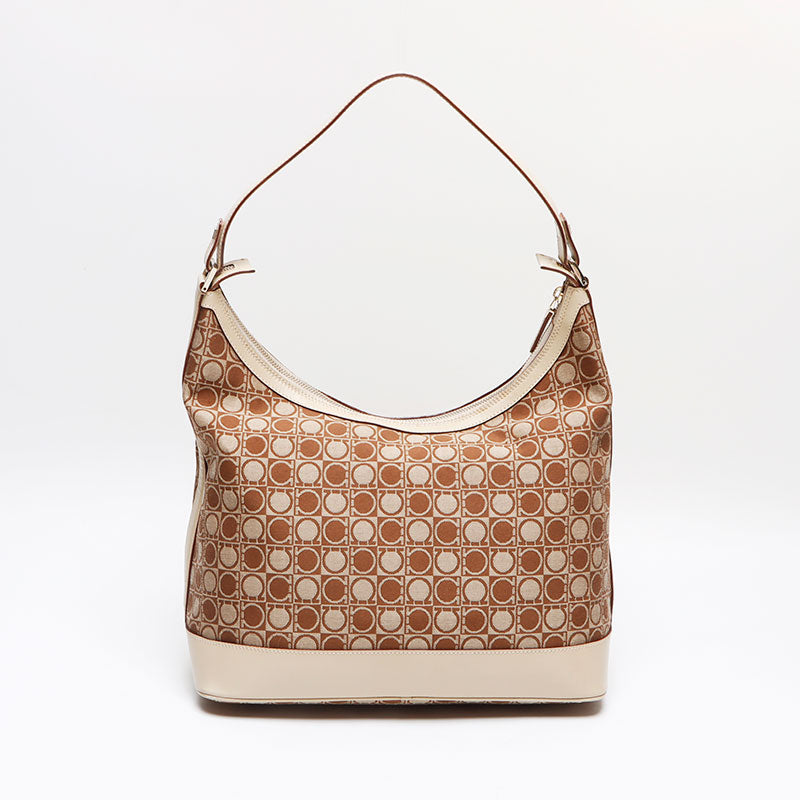 [20% OFF on all items 9/10 23:59] Salvatore Ferragamo Gancini Canvas Shoulder