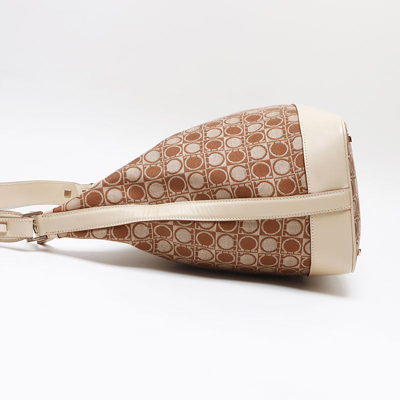 [20% OFF on all items 9/10 23:59] Salvatore Ferragamo Gancini Canvas Shoulder