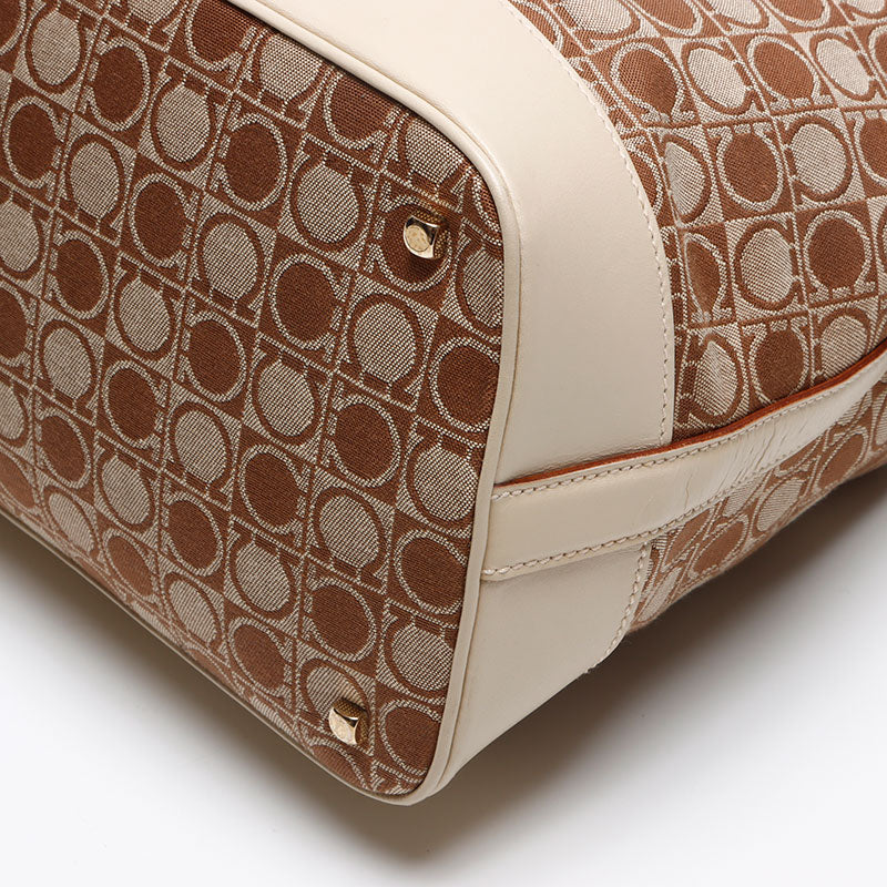 [20% OFF on all items 9/10 23:59] Salvatore Ferragamo Gancini Canvas Shoulder