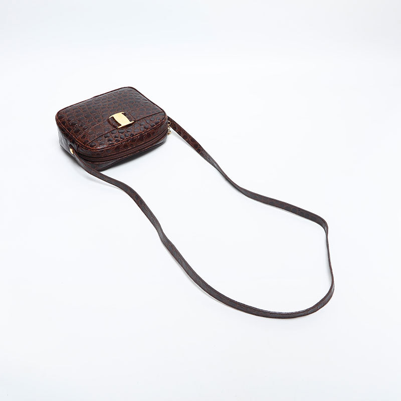 [20% OFF on all items 9/10 23:59] Salvatore Ferragamo Vara embossed leather