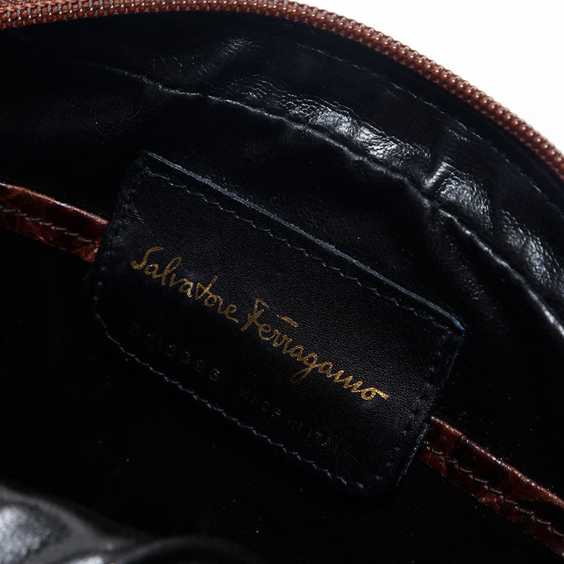 [20% OFF on all items 9/10 23:59] Salvatore Ferragamo Vara embossed leather