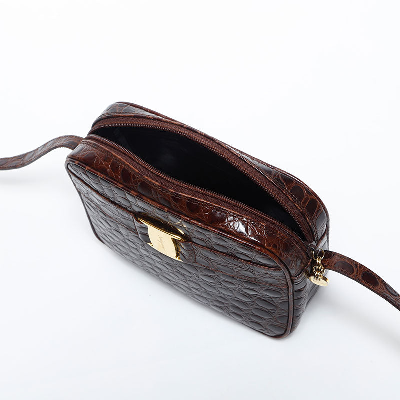 [20% OFF on all items 9/10 23:59] Salvatore Ferragamo Vara embossed leather