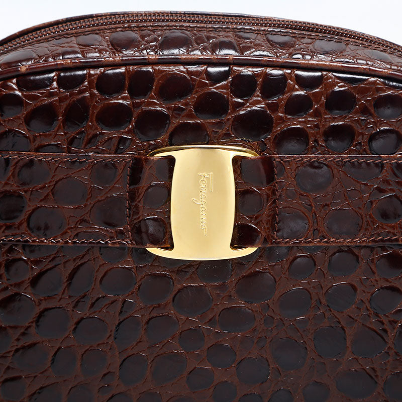 [20% OFF on all items 9/10 23:59] Salvatore Ferragamo Vara embossed leather